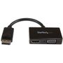 STARTECH Travel A/V Adapter: 2-in-1 DisplayPort to HDMI or VGA (DP2HDVGA)