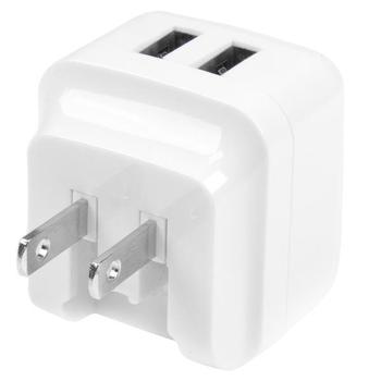 STARTECH Dual-Port USB Wall Charger - International Travel - 17W/3.4A - White (USB2PACWH)