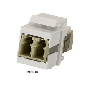BLACK BOX GigaStation2 Snap Fiber Fittings - LC White Factory Sealed (FMT357-R3)