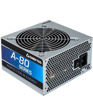 CHIEFTEC 400W PSU A-80 Series ATX-12V V.2.3 PS-2 type with 12cm Fan PFC >80% Efficiency Bulk (CTG-400-80P-BULK)