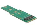 DELOCK Int mSATA interface card/adp