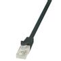 LOGILINK Patch Cable Cat.6 U/UTP black 