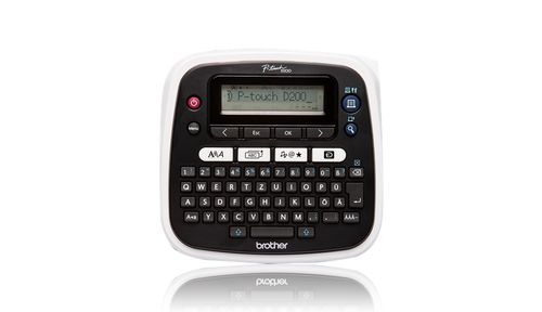BROTHER P-touch D200WNVP, Termisk overførsel,  180 x 180 dpi, 20 mm/sek., LCD, 2400 Karakterer,  1,2 cm (PTD200BWVPG1)