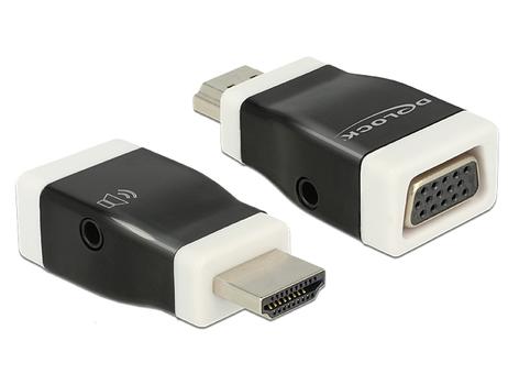 Delock video/ audio-adapter - HDMI / VGA / lyd (65586)