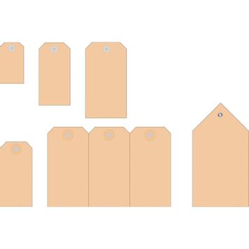 Herma Anhängez. 80x150 mm m. Kunststofföse Faltecken 250 St. (6070)