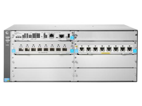 Hewlett Packard Enterprise HPE Aruba 5406R 8-port 1/ 2.5/ 5/ 10GBASE-T PoE+ / 8-port SFP+ (No PSU) v3 zl2 - switch - 16 porter - Styrt - rackmonterbar (JL002A)