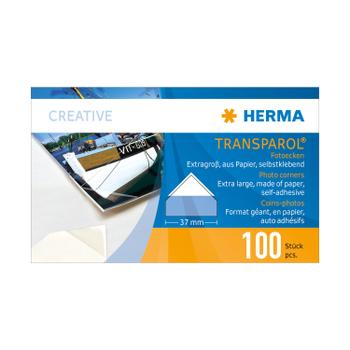 HERMA Transparol Fotoecken extra-gross                100St. (1302)
