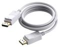 VISION Professional installation-grade DisplayPort cable - LIFETIME WARRANTY - version 1.2 4K - gold connectors - supports 1 mbps bidirectional aux channel and hotplug - DP (M) to DP (M) - outer diameter 7.3