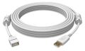 VISION Professional installation-grade USB 2.0 extension cable - LIFETIME WARRANTY - gold plated connectors - ferrite cores both ends - bandwidth 480mbit/s - over 65% coverage braided shield - USB-A (F) to U