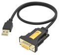 VISION Professional installation-grade USB-A to Serial RS-232 adapter - LIFETIME WARRANTY - works with mac and pc - installed as standard com port - 480 mbps - voltage to 5v - supports all data signals - USB