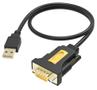 VISION Works with Mac and Windows - installed as standard com port - 480 mbps - voltage to 5v - supports all data signals - USB-A 2.0 (m) to 9-pin d-sub (m) - driver on USB adaptor - black