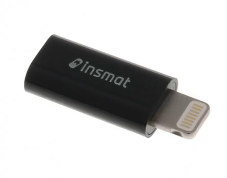 INSMAT Adapter/ MicroUSB-Lightning MFI Black (520-8854)