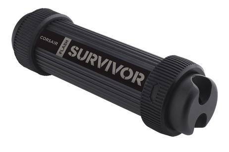 Corsair Flash Survivor Stealth - USB-flashstasjon - 128 GB - USB 3.0 (CMFSS3B-128GB)