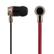 STREETZ in-ear hörlurar med mikrofon och iPhone-koppling, svart/röd