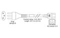 CISCO AC Power Cord CH C15 IEC60884-1 2.5m