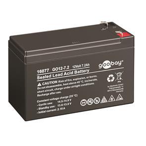 GOOBAY Genopladelige blybatterier - gastætte - 7,2 Ah - 151x65x95(101) (16077)