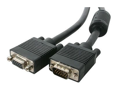 MediaRange SVGA-Kabel MediaRange Verlängerungskabel 1,8m schwarz (MRCS148)