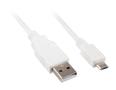 SHARKOON USB 2.0 A-B Micro white 0,5m