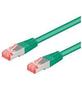 GOOBAY Patch kabel, S/FTP CAT6A, 1 m, grøn
