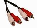 GOOBAY 50437 Stereo Extension Cable 2x RCA, 10 m Cable Length