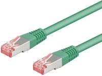 GOOBAY Patchk. CAT6 SSTP RJ45 gn 0,5m (68288)
