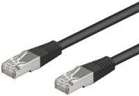 GOOBAY Patchkabel RJ45 CAT5e sort STP 1.0 m. (68655)