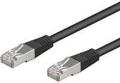 Goobay Patchkabel RJ45 CAT5e sort STP 1.0 m.