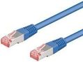 GOOBAY Patchk. CAT6 SSTP RJ45 bl 0,5m