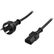 GOOBAY Power Cable K-IT (DK) to C13. Black. 1.8m Factory Sealed