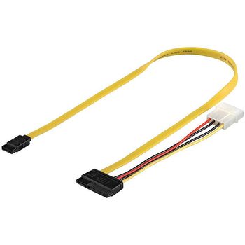 GOOBAY PC Data Cable. 1.5/3/6 Gbps SATA M-SATA L-M Factory Sealed (68175)