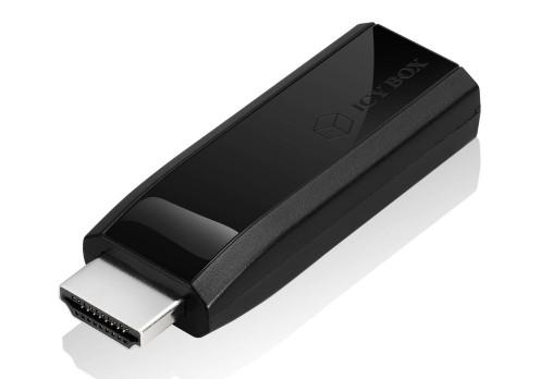 ICY BOX HDMI Adapter HDMI -> VGA mit Audioport St/Bu IB-AC522 (IB-AC522)