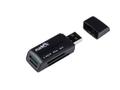 NATEC Card Reader MINI ANT 3 SDHC, MMC, M2, Micro SD, USB 2.0 Black