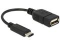 DELOCK Adapter cable USB2.0 hun - Type C han 15cm