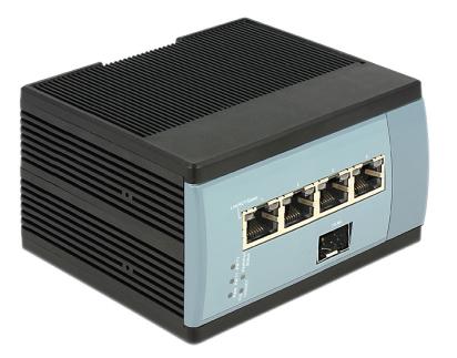 DELOCK Gigabit Ethernet Switch 4 Port + 1 SFP DIN-rail mounting (87659)
