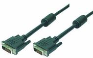LOGILINK DVI Cable, 2x male, 2x Ferrite  (CD0003)