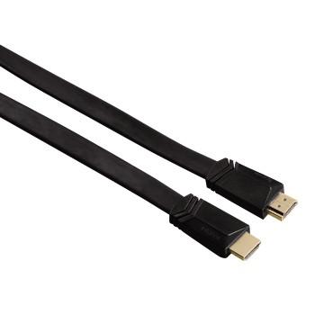 HAMA HDMI kabel ethernet 1,5m svart flat TL (00122117)