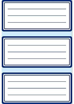 HERMA Book cover Herma labels 76x35mm blue edge 6 sheets (5798*10)