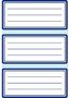 HERMA Book cover Herma labels 76x35mm blue edge 6 sheets
