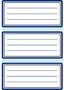 HERMA Book cover Herma labels 76x35mm blue edge 6 sheets