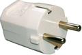 OEM Støpsel, Schuko, han, 10/16A, hvit