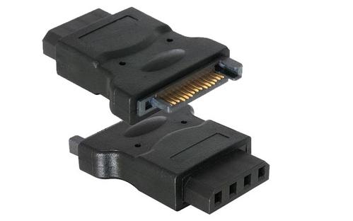 LinkIT Strømadapter,  4 pin hun til 15 pin SATA 4 pin Molex til SATA 15 pin (SATA-S6)