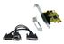 EXSYS EX-44343, 2xSer + 1xPar, PCI Expr. Oktopuskabel, Lavpof. brakett inkl.