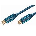 CLICKTRONIC Coaxial Antenna Cable. M/M. Blue. 10m Factory Sealed
