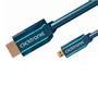 CLICKTRONIC HDMI kabel, HDMI han / HDMI micro han - Casual  - blå - 2,0 m.