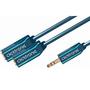 CLICKTRONIC MP3 Y-Adapter. 3.5mm Jack. M/2xF. 0.1m Factory Sealed