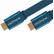 CLICKTRONIC Clicktronic Flat HDMI HS Cable+Eth. M/M. Blue 1.0m Factory Sealed