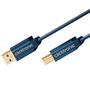 CLICKTRONIC USB2.0 A/B Cable. M/M. Blue. 1.8m