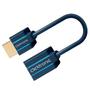 CLICKTRONIC HDMI slim kabel, HDMI han / hun - Casual  - blå - 0,1 m.