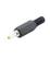 GOOBAY DC Plug w/Cable Protector. Bore 2.5x5.5mm Factory Sealed
