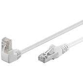Goobay 94178: CAT 5e patchcable 1x 90°angled,  F/UTP White (94178)